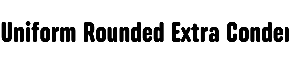  DEMO Uniform Rounded Extra Condensed Black Regular