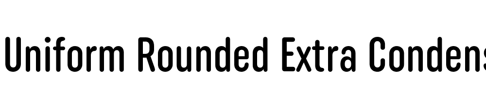  DEMO Uniform Rounded Extra Condensed Medium Regular