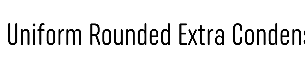  DEMO Uniform Rounded Extra Condensed Regular