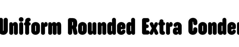  DEMO Uniform Rounded Extra Condensed Ultra Regular