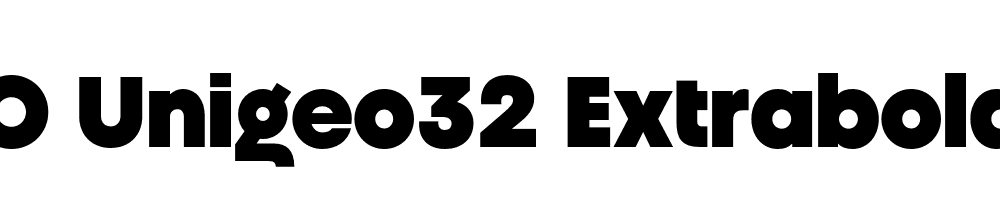 FSP DEMO Unigeo32 Extrabold Regular