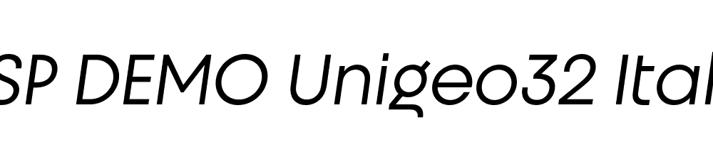 FSP DEMO Unigeo32 Italic