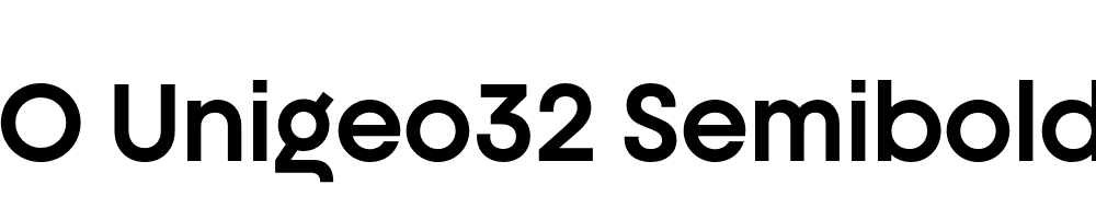 FSP DEMO Unigeo32 Semibold Regular