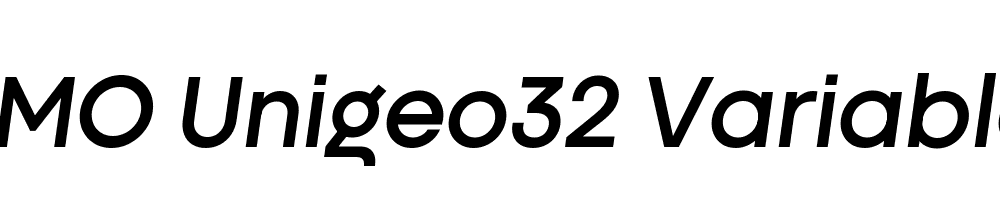 FSP DEMO Unigeo32 Variable Italic