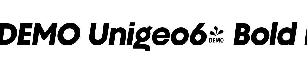 FSP DEMO Unigeo64 Bold Italic