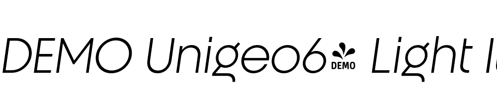 FSP DEMO Unigeo64 Light Italic