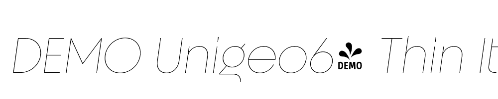 FSP DEMO Unigeo64 Thin Italic