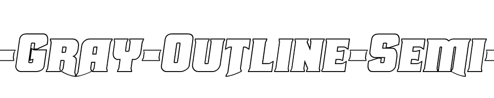 Union-Gray-Outline-Semi-Italic