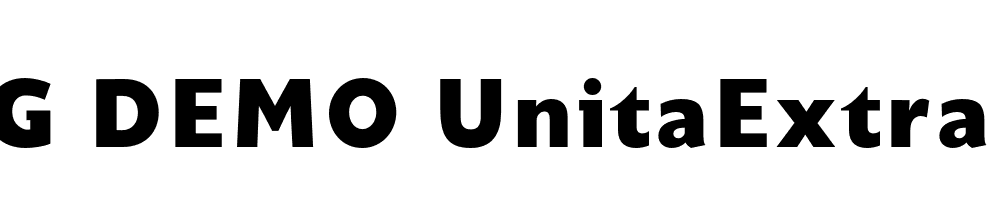  DEMO UnitaExtraBold Regular