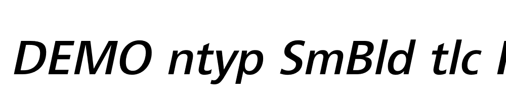 FSP DEMO ntyp SmBld tlc Italic