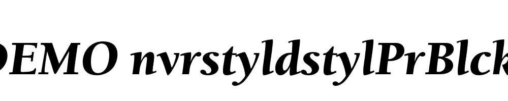 FSP DEMO nvrstyldstylPrBlck Italic