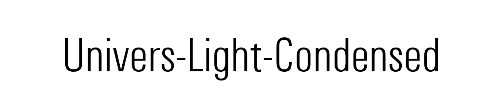 Univers-Light-Condensed