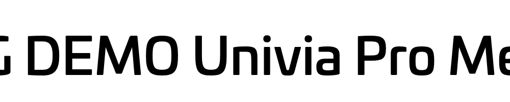  DEMO Univia Pro Medium Regular