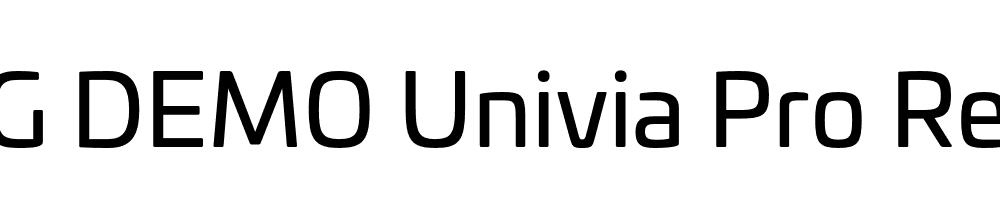  DEMO Univia Pro Regular Regular