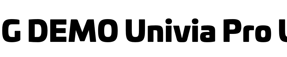  DEMO Univia Pro Ultra Regular