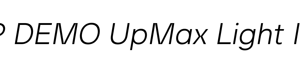 FSP DEMO UpMax Light Italic