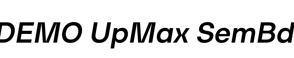 FSP DEMO UpMax SemBd Italic