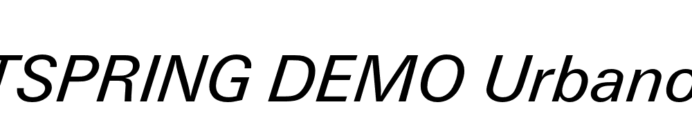  DEMO Urbano Italic