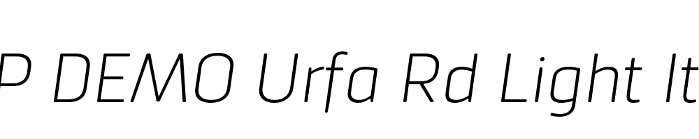 FSP DEMO Urfa Rd Light Italic