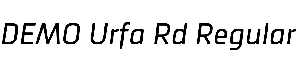 FSP DEMO Urfa Rd Regular Italic