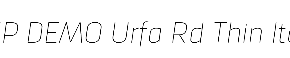 FSP DEMO Urfa Rd Thin Italic