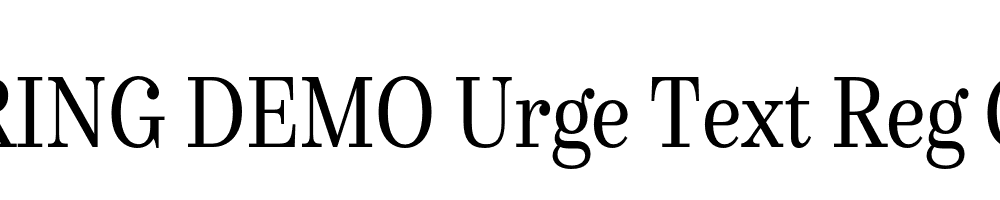  DEMO Urge Text Reg Cn Regular