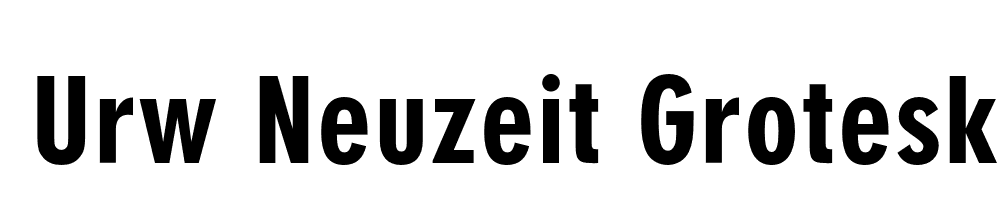 Urw Neuzeit Grotesk