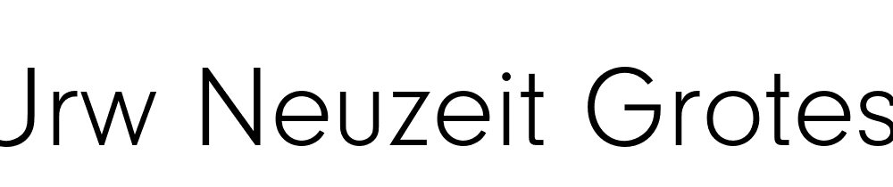 Urw Neuzeit Grotesk