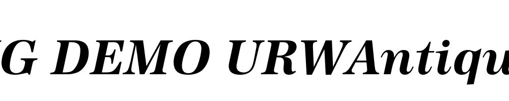  DEMO URWAntiqua Bold Italic