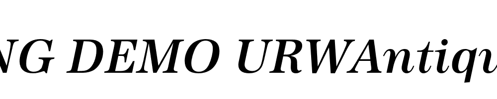  DEMO URWAntiquaMed Italic