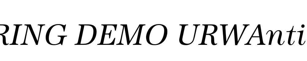  DEMO URWAntiqua Italic