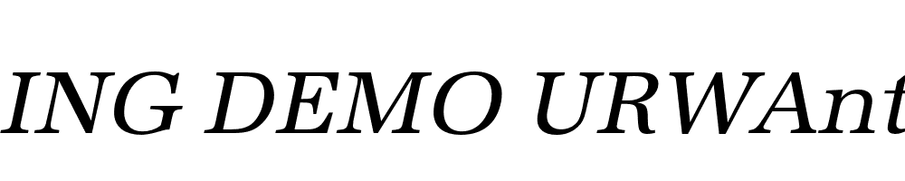  DEMO URWAntiqua Italic