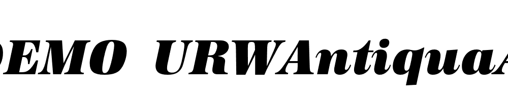  DEMO URWAntiquaAltSupBol Italic