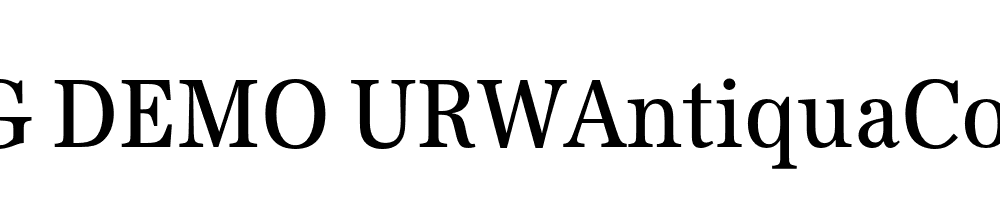  DEMO URWAntiquaConReg Regular