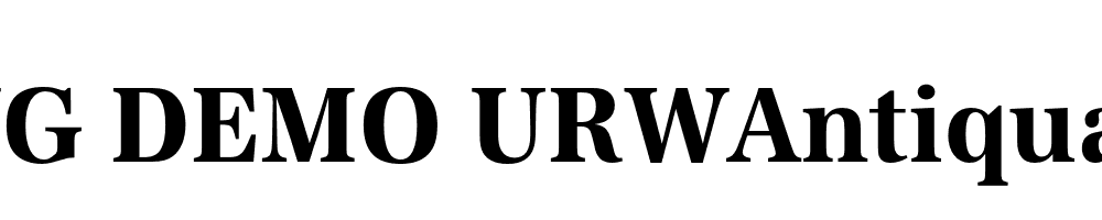  DEMO URWAntiquaExtNar Bold