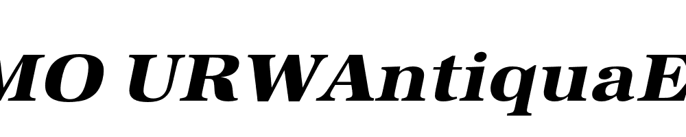  DEMO URWAntiquaExtWidExtBol Italic