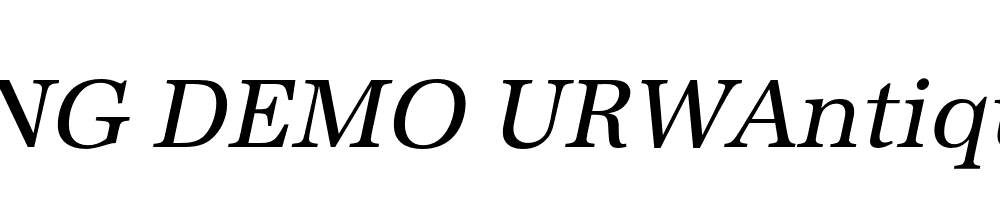  DEMO URWAntiquaNar Italic