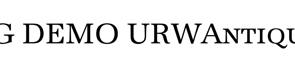  DEMO URWAntiquaSC Regular