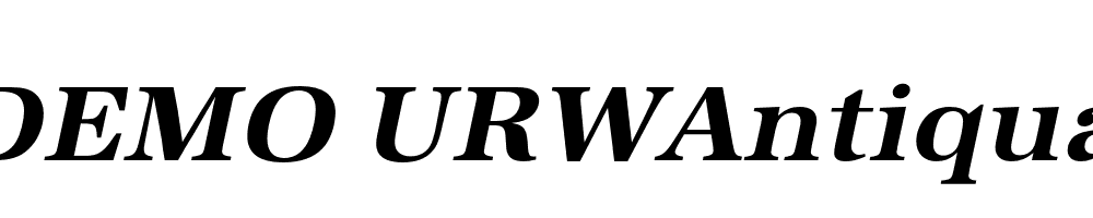  DEMO URWAntiquaWid Bold Italic