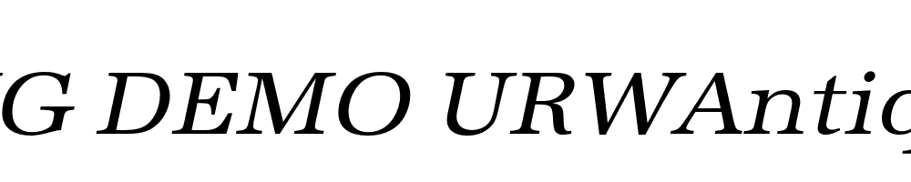  DEMO URWAntiquaWid Italic