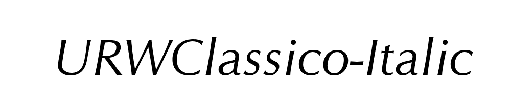 URWClassico-Italic