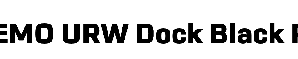 FSP DEMO URW Dock Black Regular