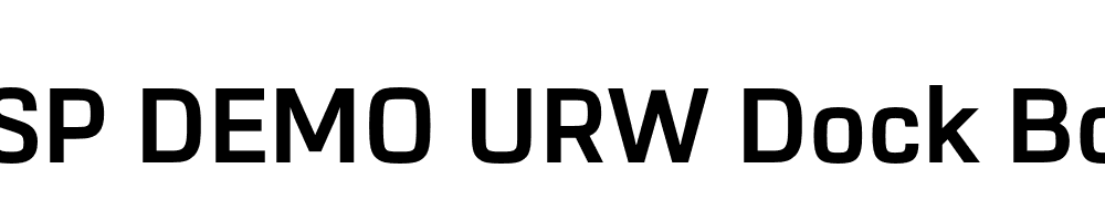 FSP DEMO URW Dock Bold