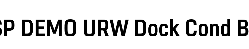 FSP DEMO URW Dock Cond Bold