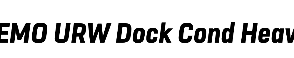 FSP DEMO URW Dock Cond Heavy Italic