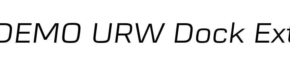 FSP DEMO URW Dock Ext Italic