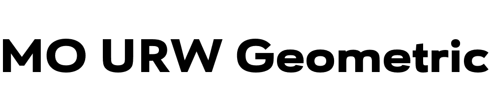  DEMO URW Geometric Ext Black Regular