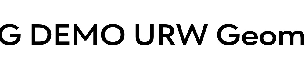  DEMO URW Geometric Ext Bold