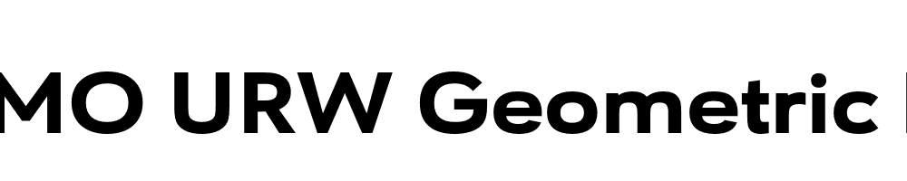  DEMO URW Geometric Ext Heavy Regular