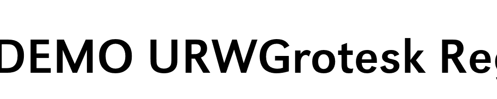 FSP DEMO URWGrotesk Regular